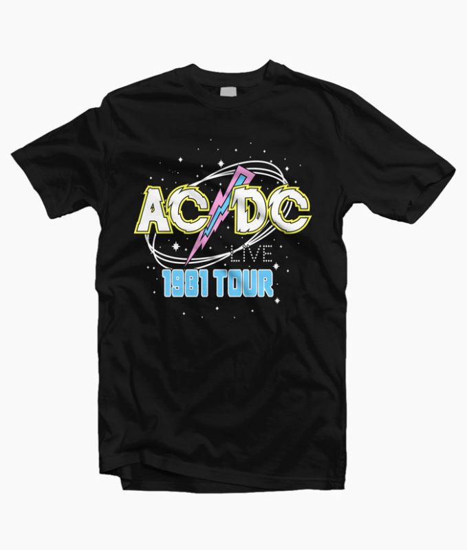 ACDC Live 1981 Tour T Shirt