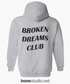 Broken Dreams Club Hoodies sport grey back