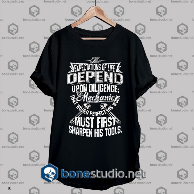 Mechanic Style The Expectation Of Life T shirt
