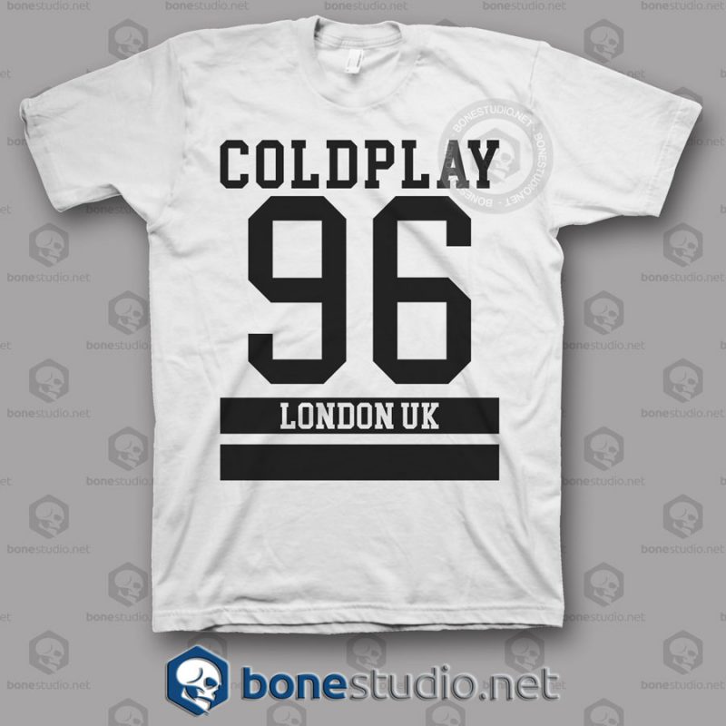 Coldplay 96 London Uk Band T Shirt