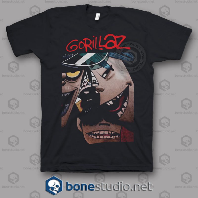 Gorillaz Face Band T Shirt