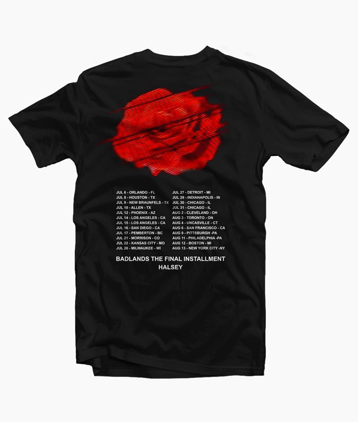 Halsey Red Rose Tour T Shirt - Bonestudio