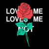 Love Me Love Me Not Hoodie Rose Flower