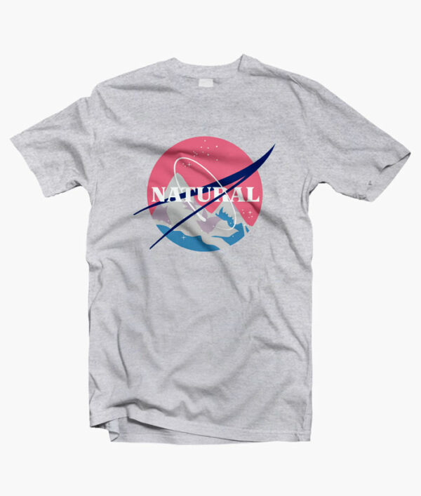 Natural T Shirt NASA sport grey