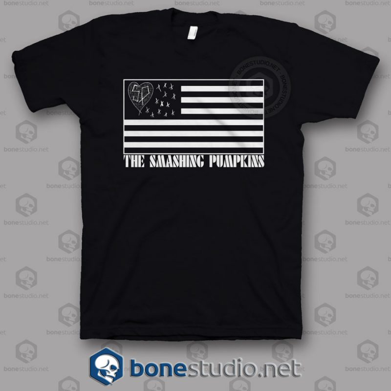 Smashing Pumpkins American Flag Band T Shirt