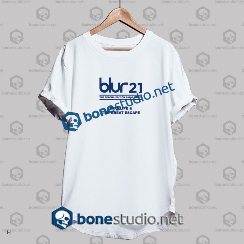 blur the special edition radio shows band t shirt white