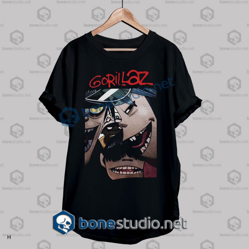 Gorillaz Face Band T Shirt