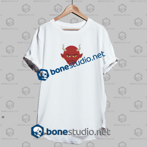 happy halloween red evil funny t shirt white