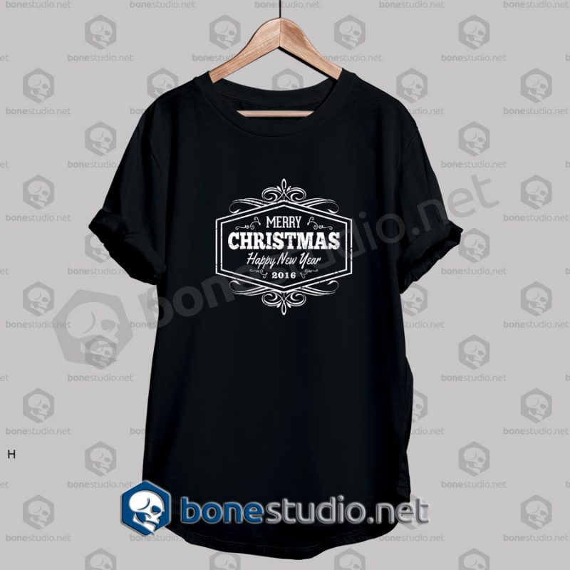 Merry Christmas And Happy New Year Grunge Quote T Shirt