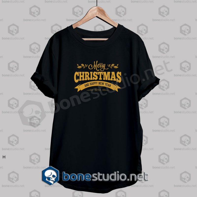 Merry Christmas Typography Quote T Shirt