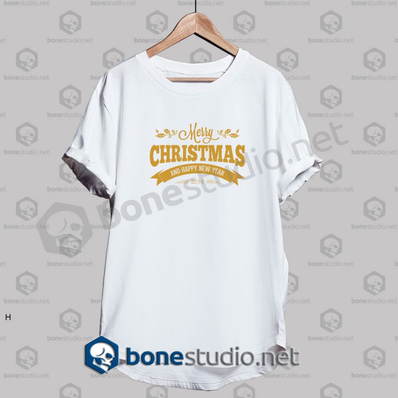 merry christmas typography quote t shirt white