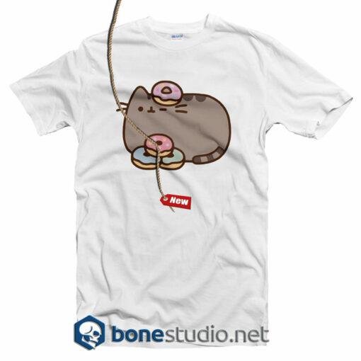 Pusheen The Cat Donuts Juniors T Shirt