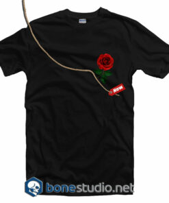Rose Pocket Style T Shirt