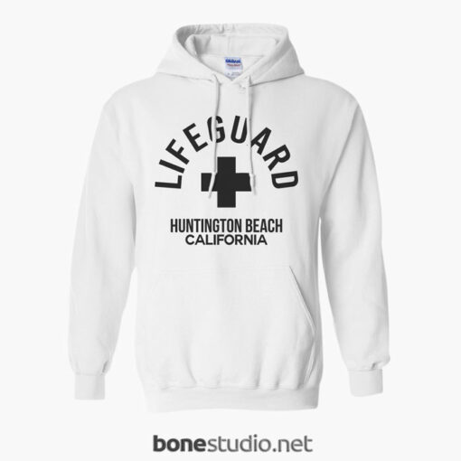 Lifeguard Huntington Beach Hoodies white