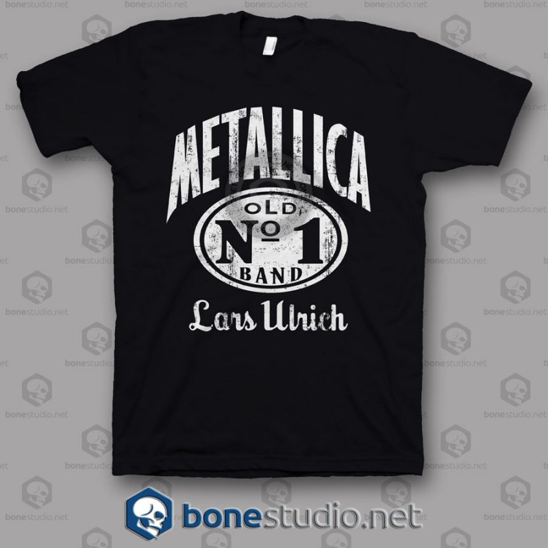 Metallica Jack Daniel Lars Ulrich Band T Shirt