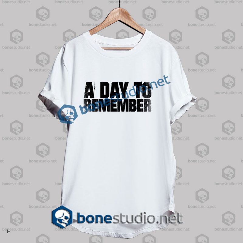 a day to remember band t shirt white