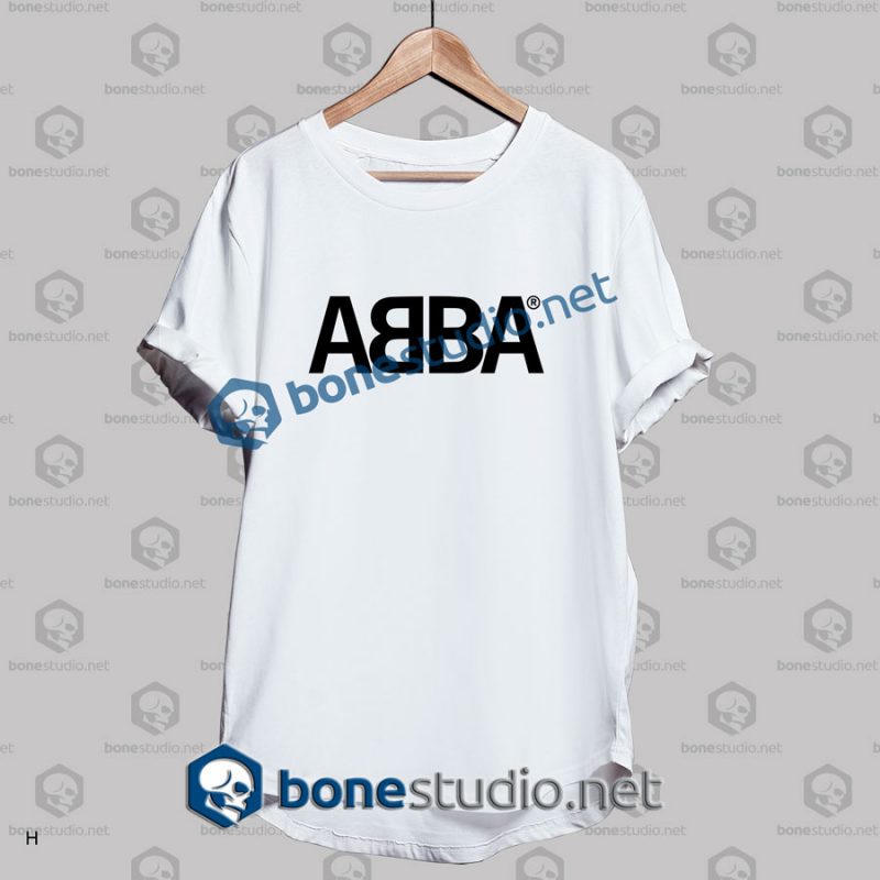 abba band t shirt white