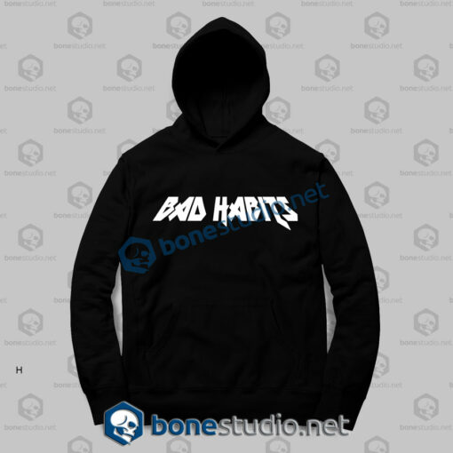 bad habits logo hoodies