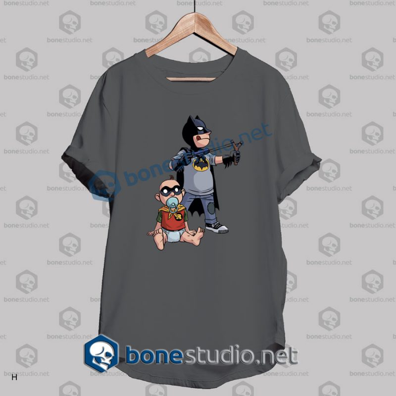 batman robin funny t shirt dark grey