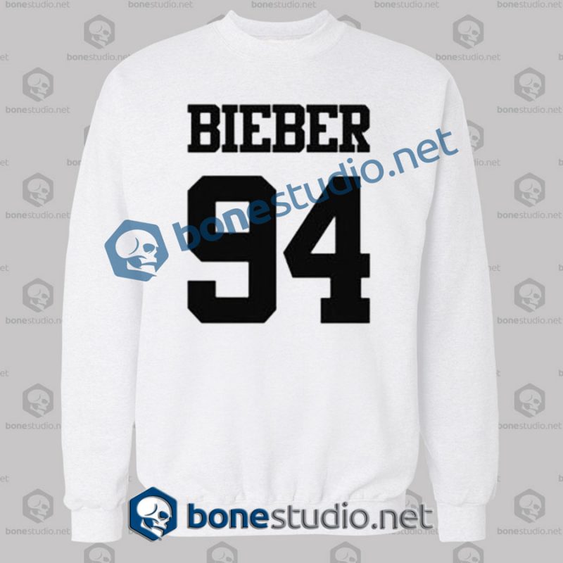 bieber 94 sweatshirt white