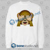 Friends 3d Monkeys Emoji Funny Sweatshirt