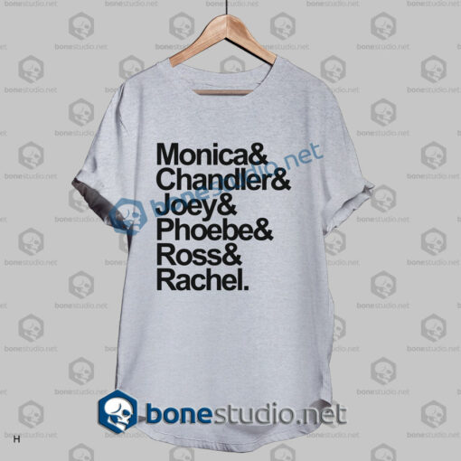 friends monica and chandler quote t shirt grey