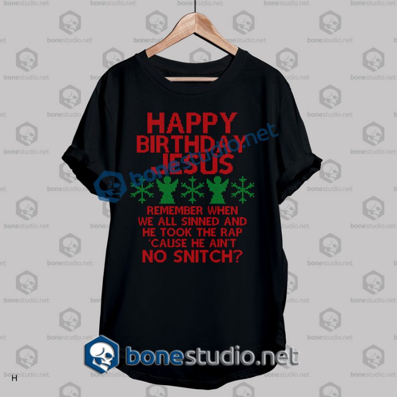 Happy Birthday Jesus Ugly Sweater T Shirt