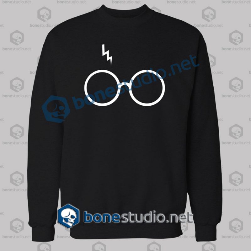 Harry Potter Lightning Glasses Logo Sweatshirt