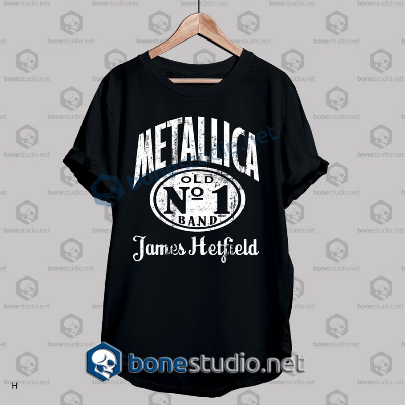 Metallica Jack Daniel James Hetfield Band T Shirt