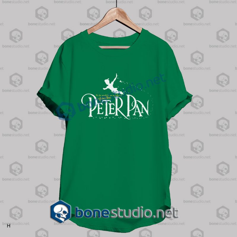 peter pan quote t shirt green