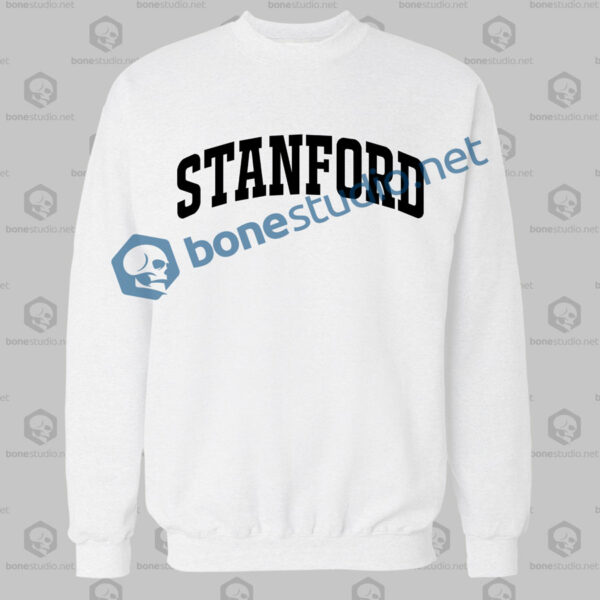 stanford athletic sweatshirt white