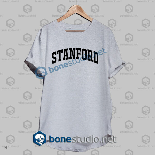 stanford athletic t shirt sport grey