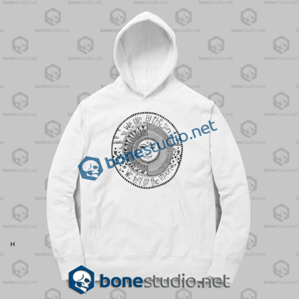 we live by the sun hoodies sport white