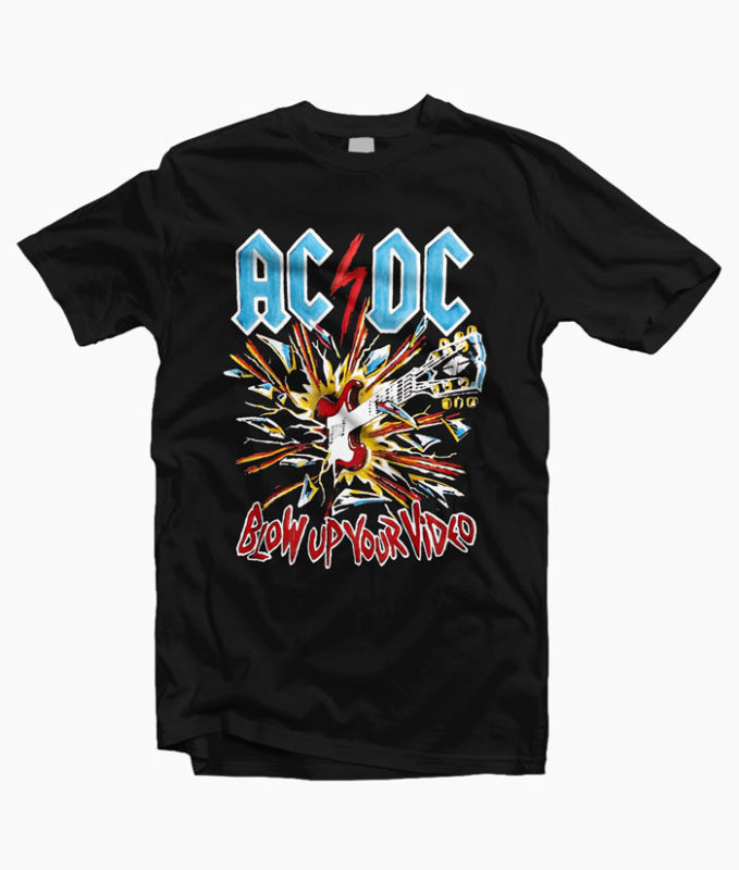 Acdc T Shirt Blow Up Your Video Band T Shirt