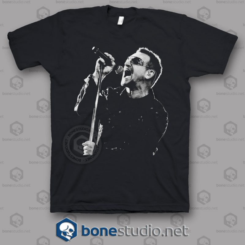 Bono U2 Band T Shirt