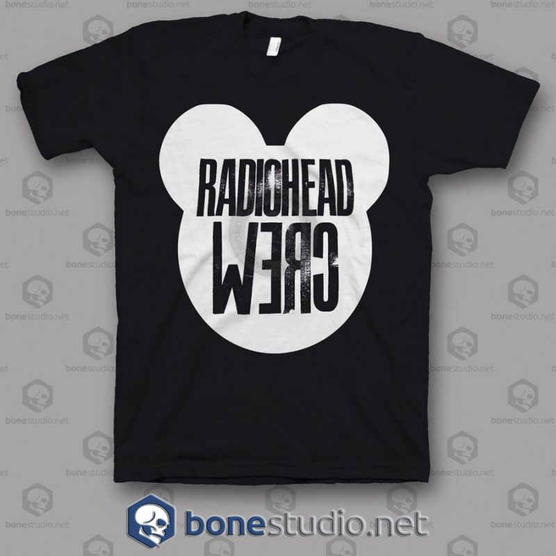 Crew Roadie Tour Radiohead Band T Shirt