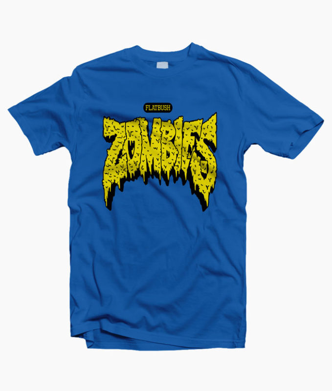 Flatbush Zombies T Shirt royal blue