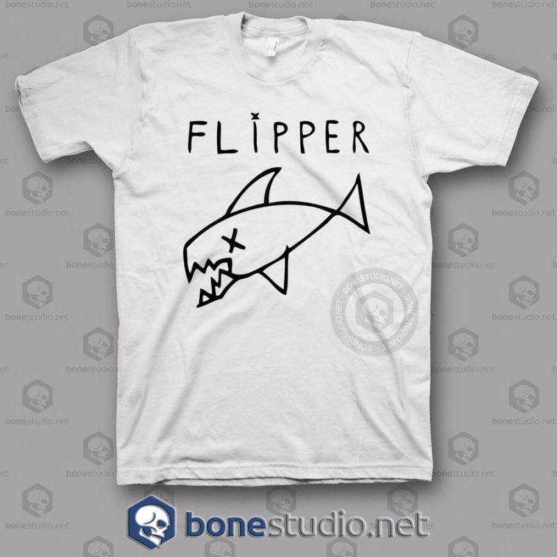 Flipper Kurt Cobain Style Nirvana Band T Shirt