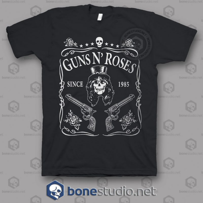 Guns N Roses Jack Daniel Not In This Lifetime Tour 2016 Guns N Roses Band T Shirts front