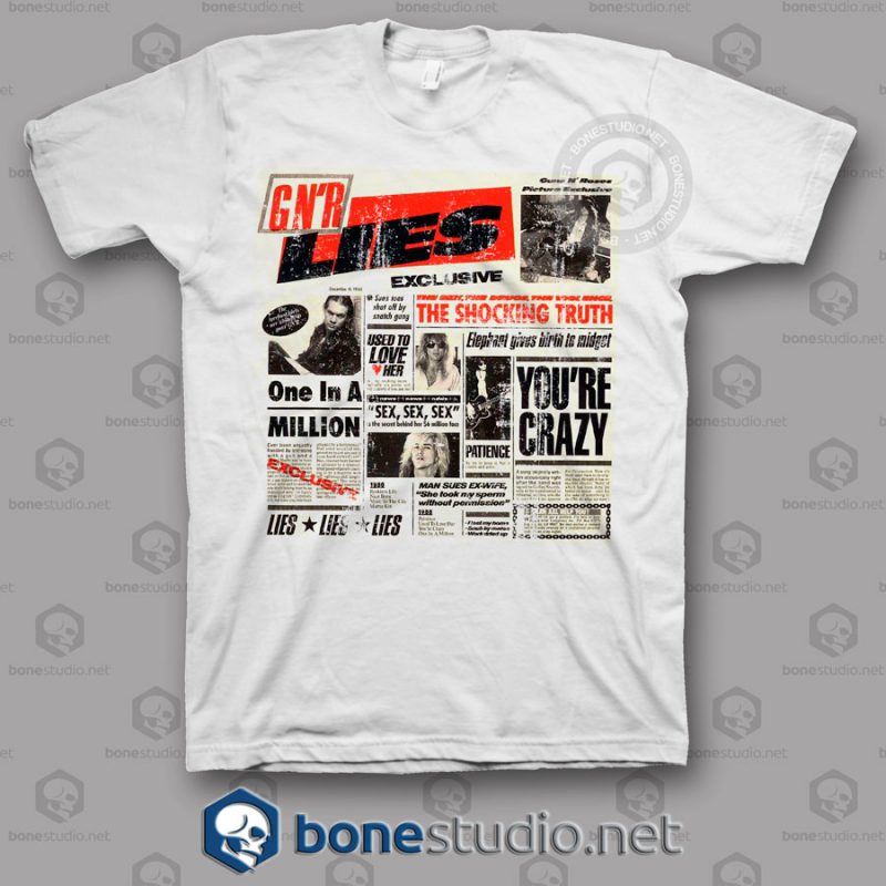 Lies Guns N Roses Band T Shirt