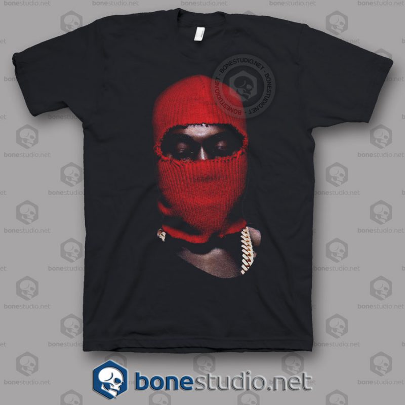 Red Ski Mask Yeezus Tour T Shirt