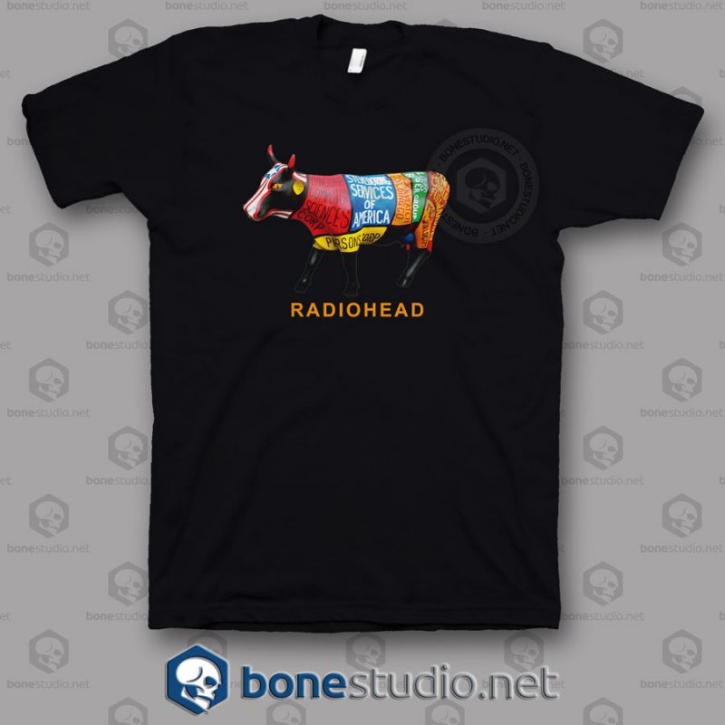 Restructured Burger Radiohead Band T Shirt
