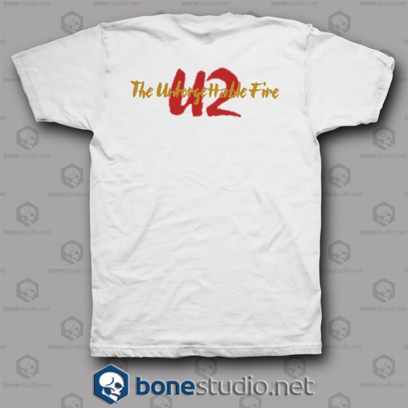The Unforgettable Fire U2 Band T Shirt