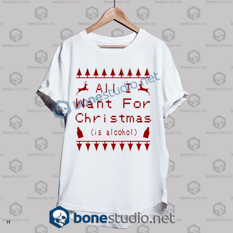 all i want for christmas t shirt white 1
