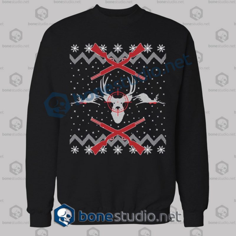 Deer Hunter Christmas Sweatshirt