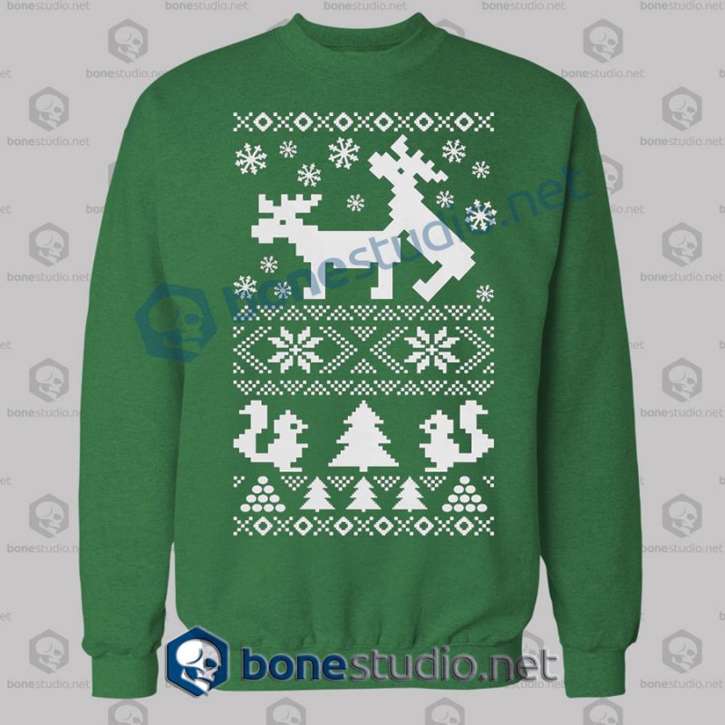 Deer Naughty Ugly Christmas Sweatshirt