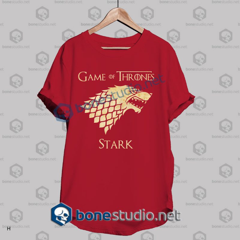 game of thrones stark grunge t shirt red