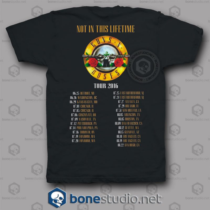 North America Tour 2016 Guns N Roses Band T Shirt