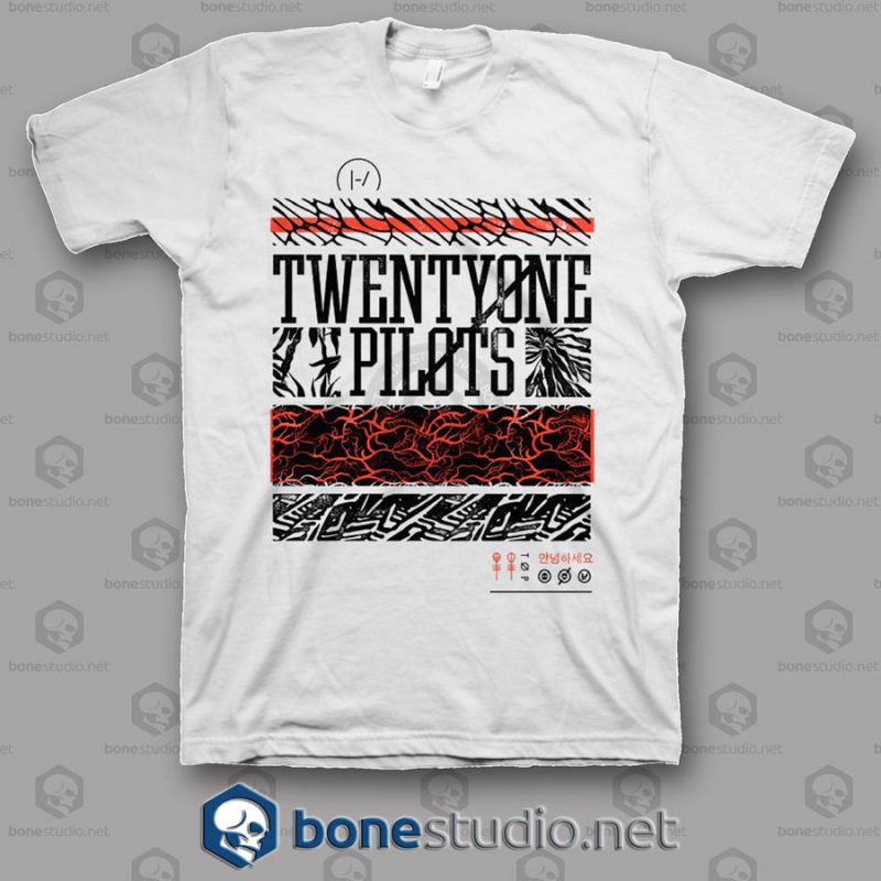 Athletic Stack Twenty One Pilots Band T Shirt
