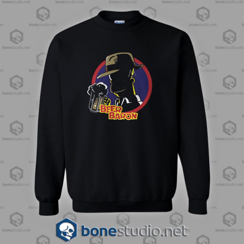 Beer Baron Homer Simpson Style Sweatshirt